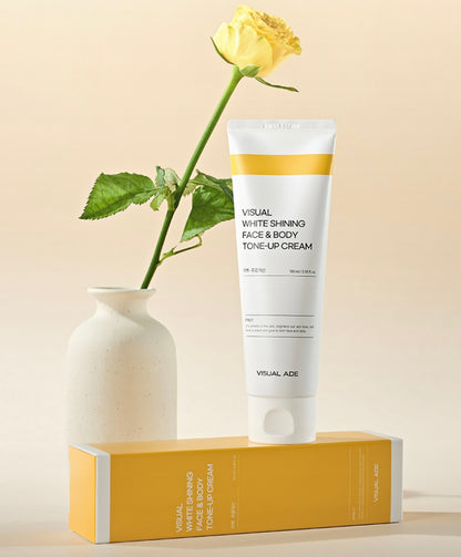 Visual White Shining Face and Body Tone-Up Cream (100ml)