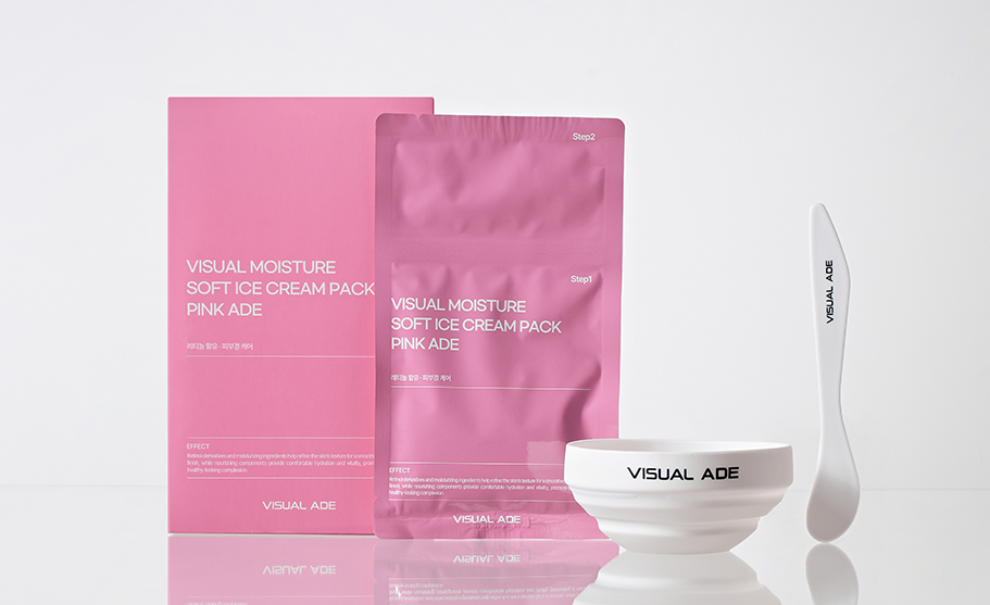 Visual Moisture Soft Ice Cream Pack ( with tool set) - Pink Ade